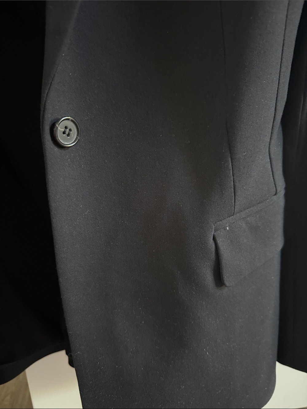 Theory Black Tailored Single-Button Blazer - Picture 2 of 5